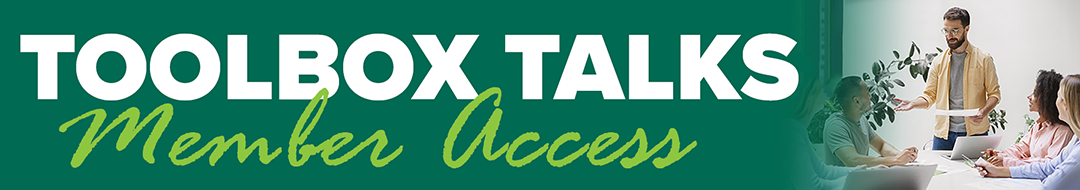 Toolbox Talks member accesss page header